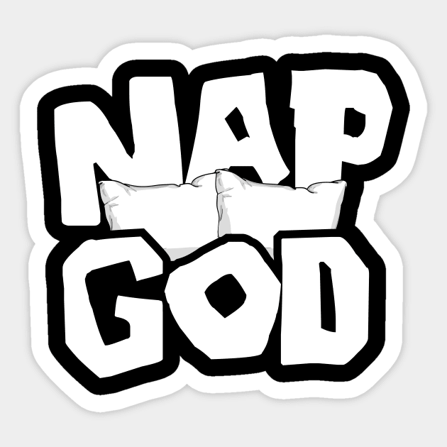 Nap God Sticker by thingsandthings